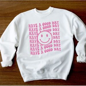Retro Cheery Vibes Have A Good Day Sweatshirt